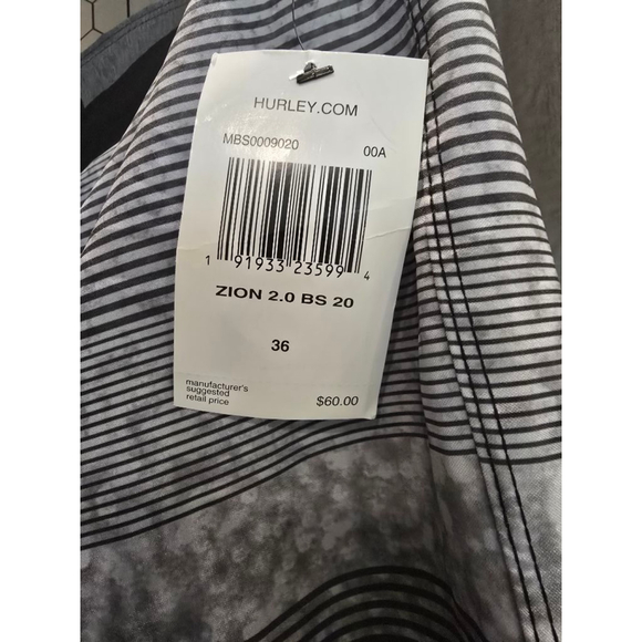 Men's Hurley Board Swim Trunks Size 36 Gray & Black
# Hurley, #swimming,#beach - Picture 6 of 6